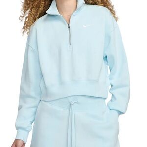 Nike Women's Sportswear Phoenix Fleece Oversized 1/2-Zip Crop Sweatshirt